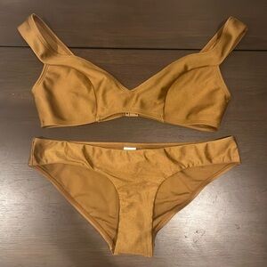 Zimmermann Tan Bikini Set